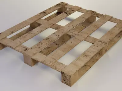 wooden pallet 3D model buy