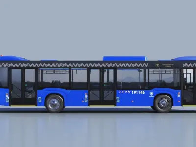 Nefaz 5299 Moscow bus 3D model
