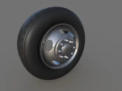 Heavy truck front wheel Free 3D print model