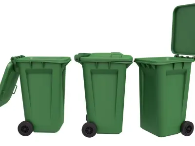 Trash Container 3D model shop