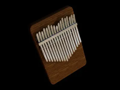 Melodic Treasures Exquisite 3D Kalimba Models  3D model