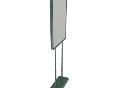 Street Advertising Billboard 09 Low-poly 3D model