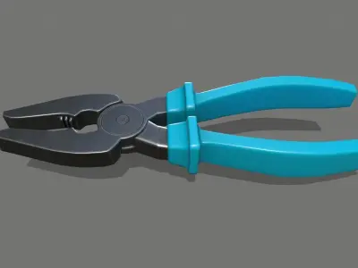 nippers pliers Low-poly 3D model order