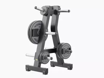 Technogym Disk Rack Pure 3D model