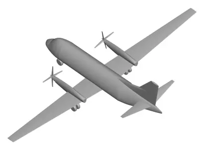 saab 340 3D model