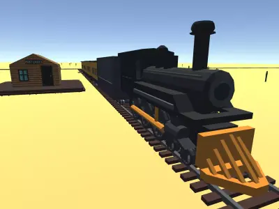 9t5 Low Poly Western Low-poly 3D model