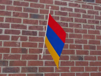 Flag of Armenia 3D model