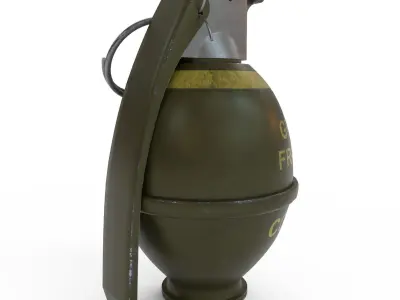 M26 grenade Low-poly 3D model purchase