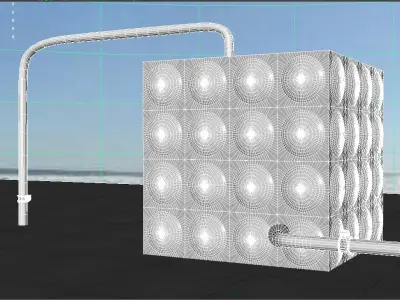 water box 3D model