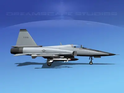 Northrop F-20 Tigershark V15 3D model