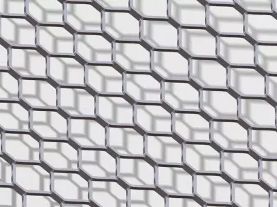 Expanded metal mesh Free 3D model