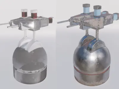 Scifi turret model 3D model