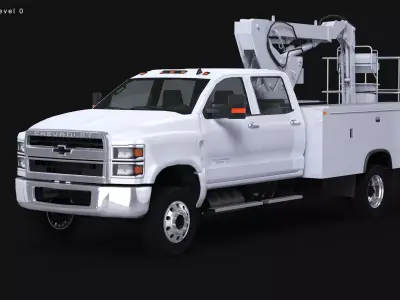 2020 Chevy Silverado Cherry Picker 3D model