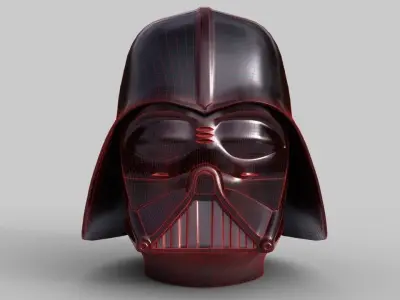 Darth Vader Helmet Low-poly 3D model buy