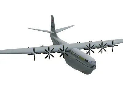 Saunders-Roe Princess Low-poly 3D model