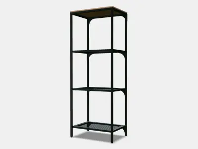 FJALLBO Shelving unit 1 Low-poly 3D model