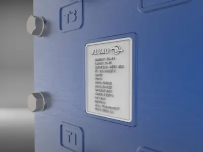 Fluxo Plate Heat Exchanger CAD Model 3D model