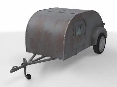teardrop trailer 3D model