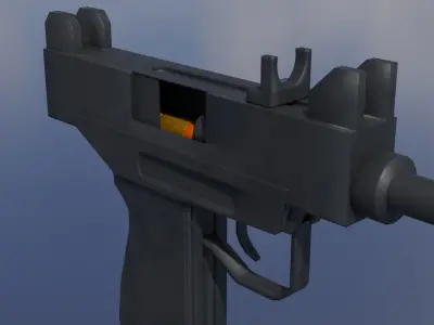 Micro-Uzi  Free low-poly 3D model