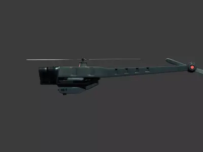  Drone Sci Fi low-poly 3d model Low-poly 3D model