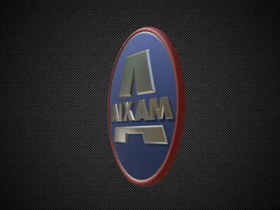 aixam logo 3D model by 3dlogoman