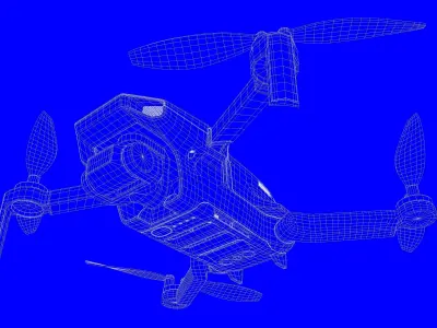 Drone DJI Mini 2 3D model
