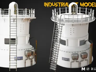 Industry Interior Kit 3D Model Pack Low-poly 3D model
