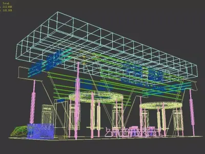 Exhibition - Area - 6X15-3DMAX2009-013 3D model
