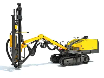 Mining Drill Rig Equipment Collection  3D Model Pack purchase