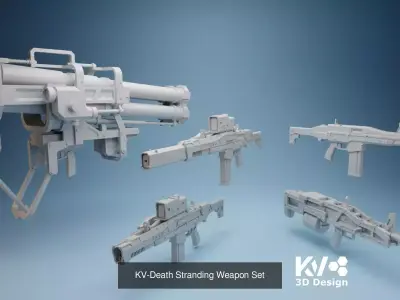 KV-Death Stranding Ultimate collection 3D Model Pack