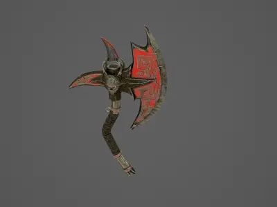 Fantasy AX Low-poly 3D model