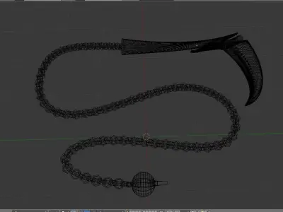 Bloody Reaper chained weapon Free 3D model