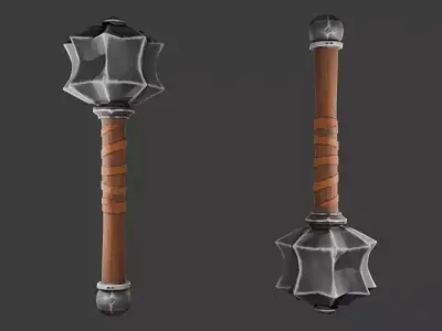 Iron Sentinel Mace 3D model