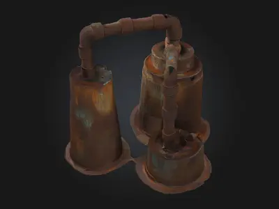 Rustic Distillers  Old-World Charm for Craft Spirits and Alchemy 3D model