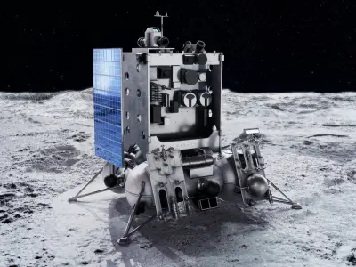 Luna 25 Lunar Lander 3D model