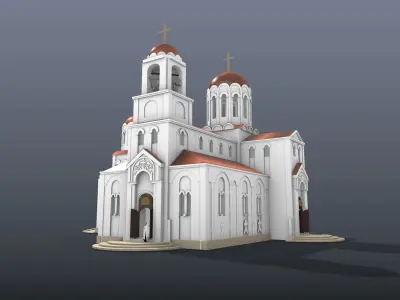 Parish temple 3D model