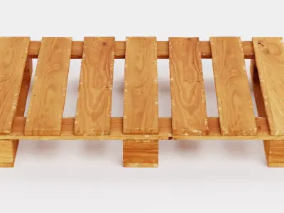 Pallet V3 - Wooden Shipping Platform 3D model