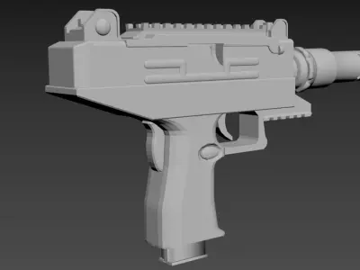 UZI PISTOL  Low-poly 3D model