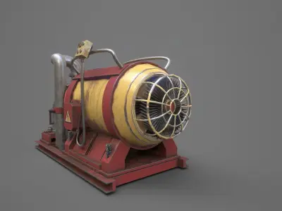 Abandoned WaterPump 3D model