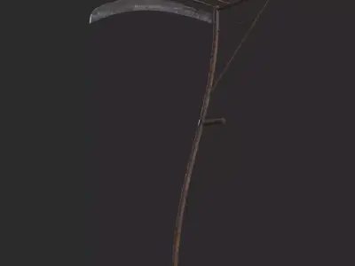 Cradle Scythe  Low-poly 3D model