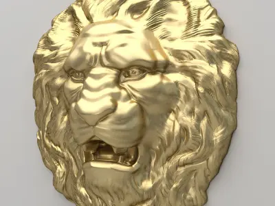 Lion Head 3D model buy