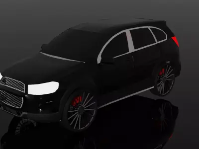 KKAZLcaptiva car Low-poly 3D model