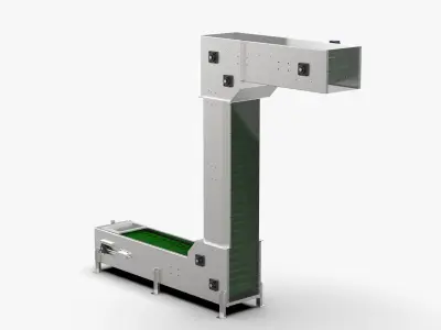 Z Type Chain Bucket Conveyor 3D model
