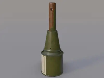 RPG 43 Soviet Grenade Low-poly 3D model