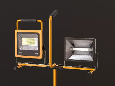 Construction Lights Tripod 3D Model Pack
