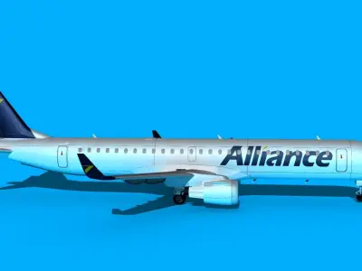 Embraer Emb-190 Alliance 3D model