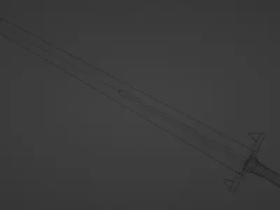 base sword collection low-poly game ready Free low-poly 3D model