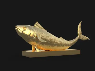 Fish 3d printable model 3D print model
