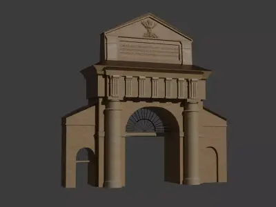 Targul Cailor Gate - Historic Landmark from Brasov 3D model