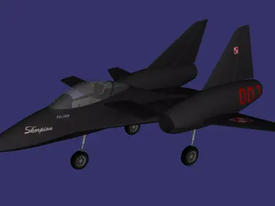 PZL 230F Skorpion Low-poly 3D model